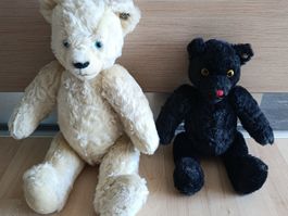 2 Teddybären Tiergarten Heidiland 100% Mohair, vintage