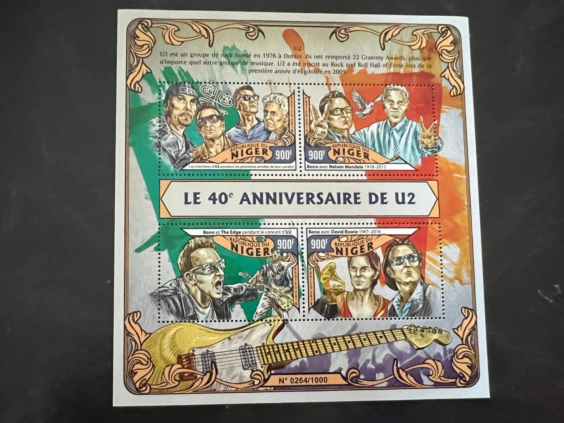 Tutti i francobolli: 2016 U2 Niger  Block **  (A89) – Nuovo (secondo la descrizione) da Hinwil venduto da Sidi4