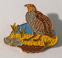 BB031 - Pin Schweizerische Vogelwarte Sempach Rebhuhn