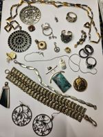 Schmuck Konvolut, Vintage Modeschmuck & 46.12g Silber