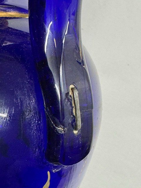 Bicchieri: Glaskrug kobalt vergoldet – Usato da Burgdorf venduto da Tanthony 3
