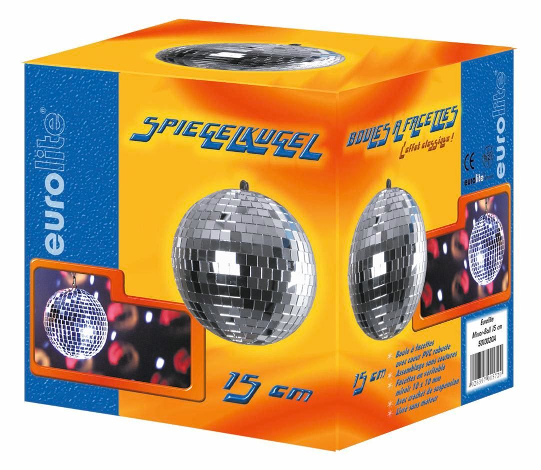 Tutte le decorazioni: EUROLITE Spiegelkugel 15cm – Nuovo e nell'imballaggio originale da Däniken SO venduto da Profog1 3
