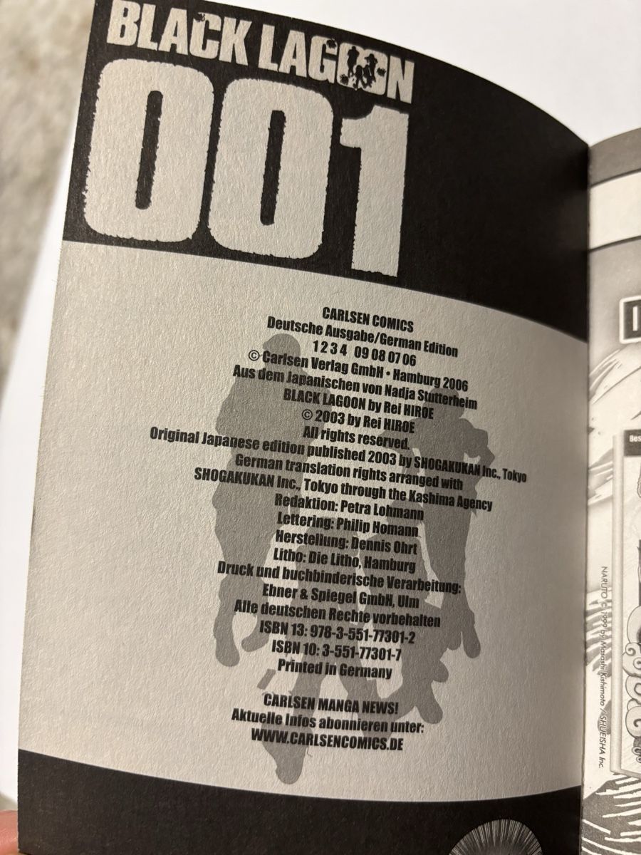 Fumetti: Black Lagoon 1-4 Erste Deutsche Auflage – Usato da Baden venduto da ANQUE90 5