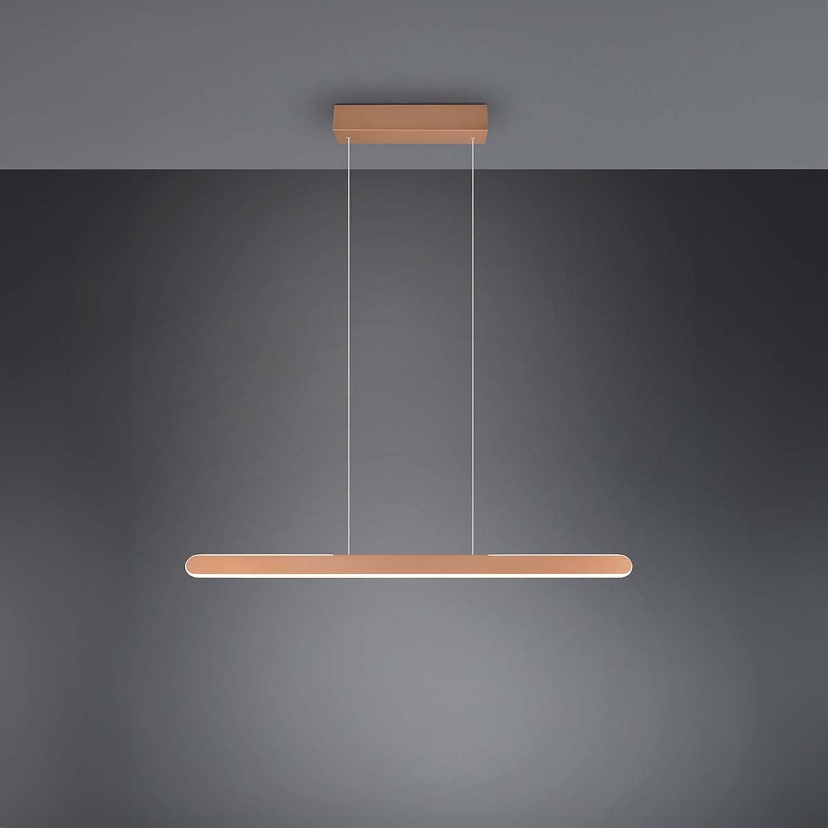 Lampadari & plafoniere: LED Pendelleuchte, Braun, 100 cm x 8 cm – Nuovo (secondo la descrizione) da Kreuzlingen venduto da Smart-Light 6