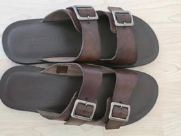 Herren Sandalen EMOZIONI Leder braun Grösse 45 Neu