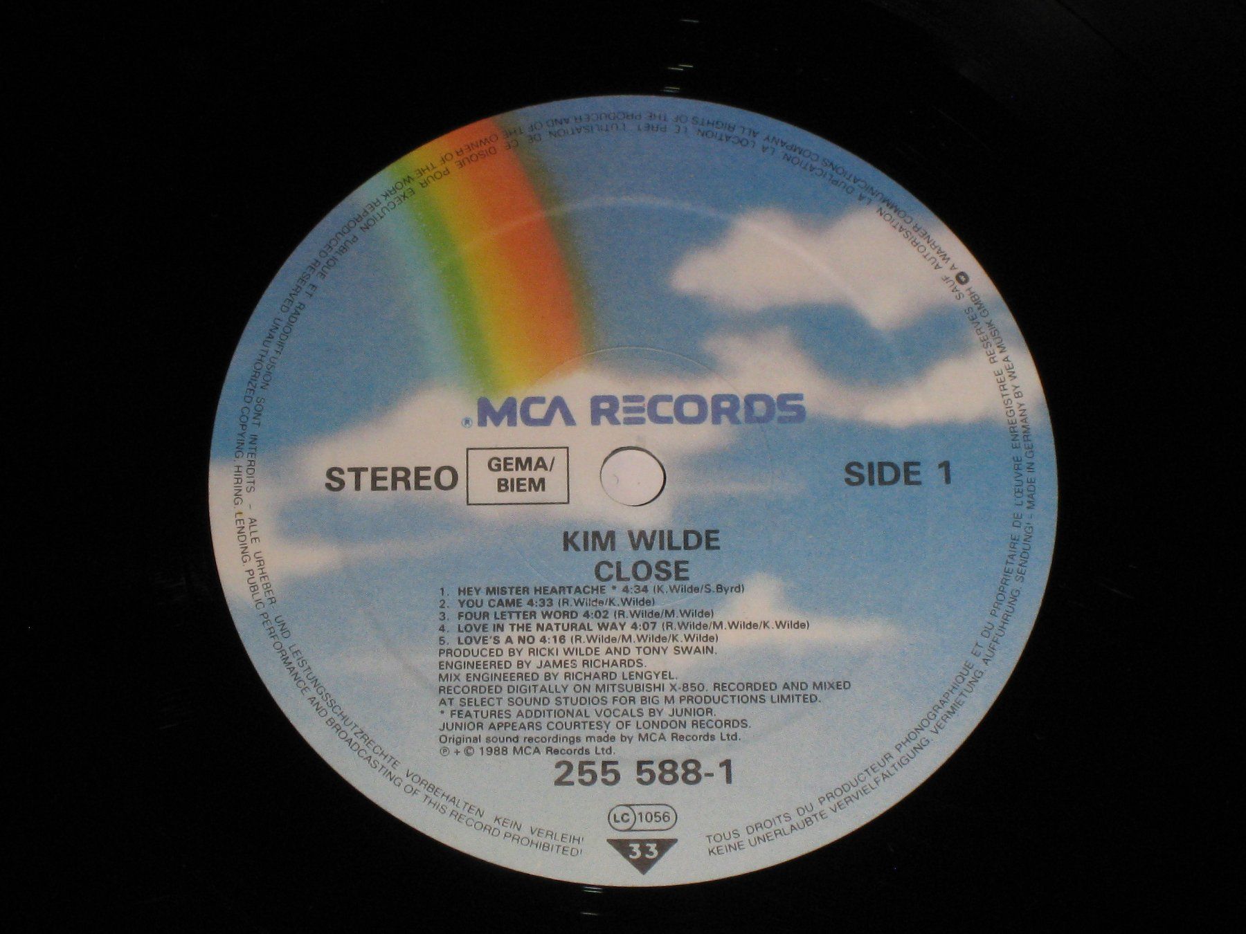 Vinyles: LP - KIM WILDE - CLOSE – D'occasion à Steckborn par Quo7 1
