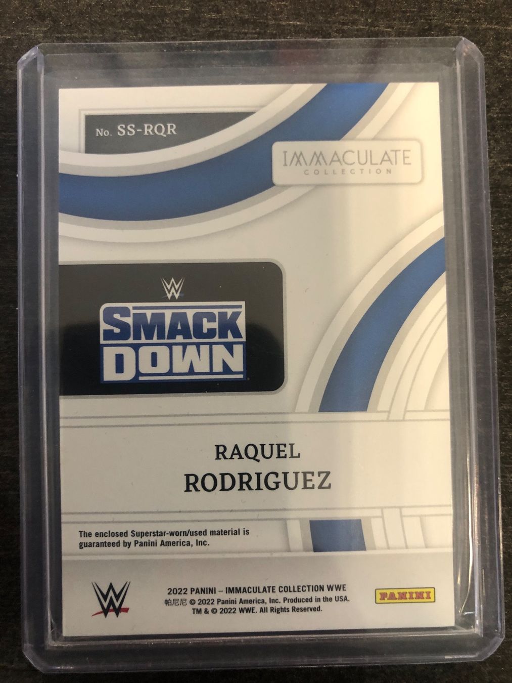 Panini Carte collezionabili: Panini Immaculate WWE Raquel Rodriguez Patch 56/99 – Usato da Wangenried venduto da Garagara 1