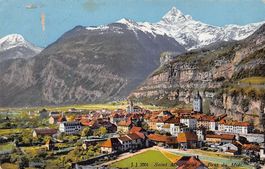 Saint-Maurice et la Dent du Midi, circulée 1922