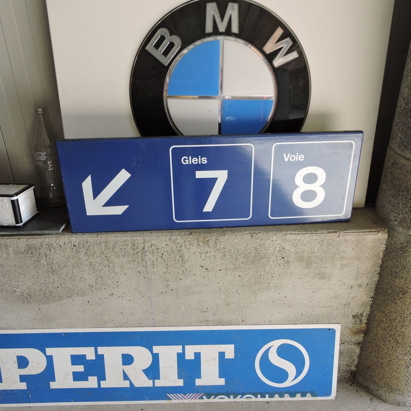 SBB/CFF/FFS Insegne: Email Schild Pfeil links – Usato da Meikirch venduto da rva_q8c7 1