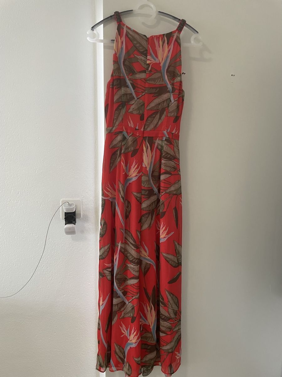 Vestiti: Kleid Rot mit Blumenmuster Grösse 36  Sommerkleid – Usato da Biel/Bienne venduto da philong 3