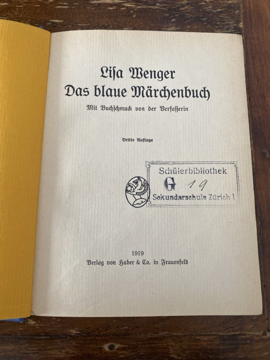 Libri: Antikes Kinderbuch "Das blaue Märchenbuch" 1919 – Usato da Berikon venduto da Samurai67ch 3