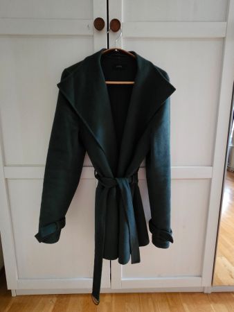 Damen Kurzmantel bottle green, Grösse S, Wolle, JOSEPH