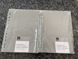 2x2 neue Kunststoffregister A-Z