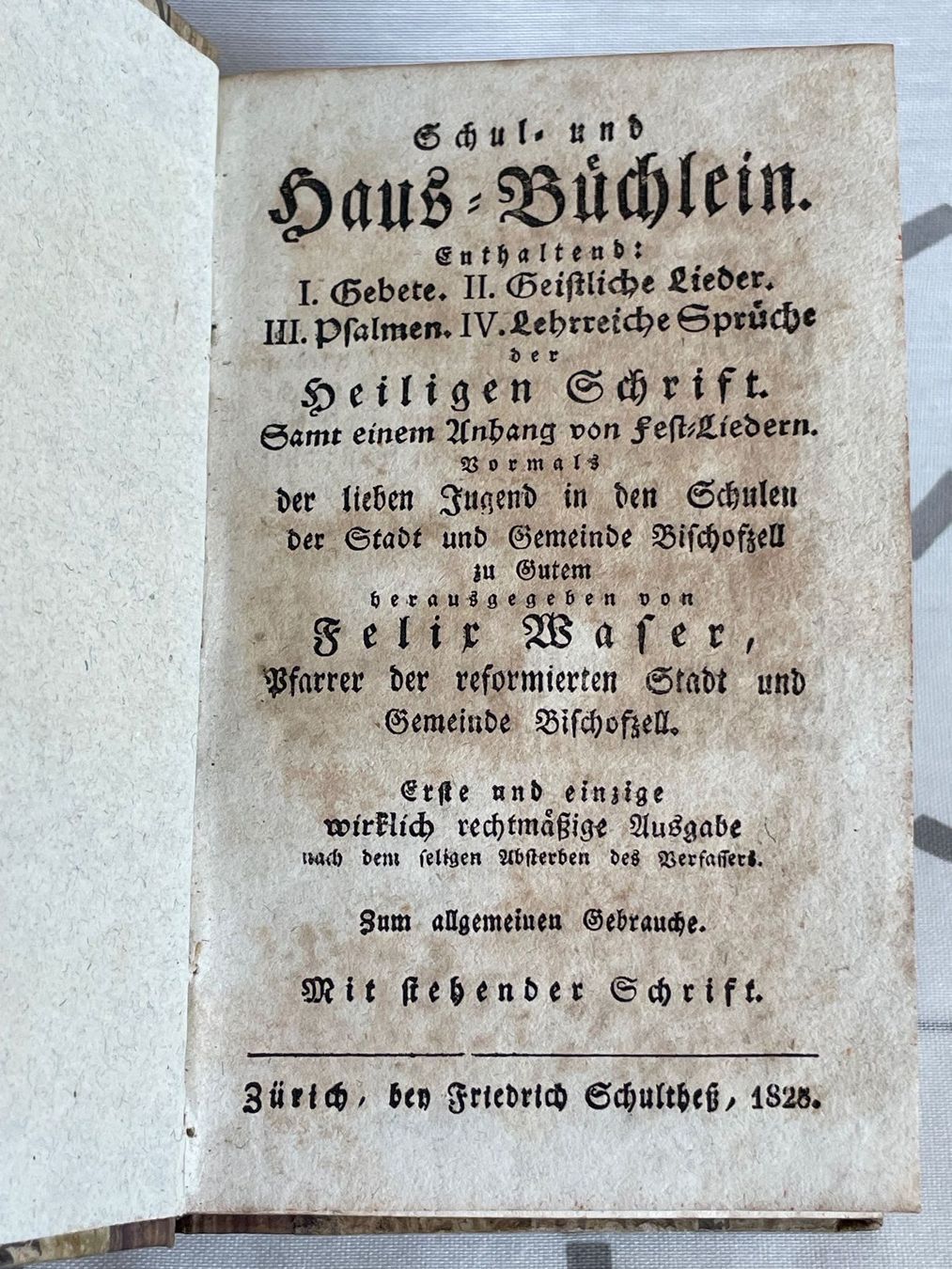 Libri: Schul- und Hausbüchlein 1825 – Usato da Rafz venduto da stg101