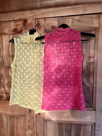 T-shirt T-L transparent col roulé NEU