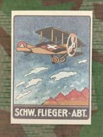 Postkarte Fliegerabteilung, Soldatenmarke (562), Repro