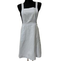 Schürze Latzschürze hellblau Vichykaro VINTAGE 1960s