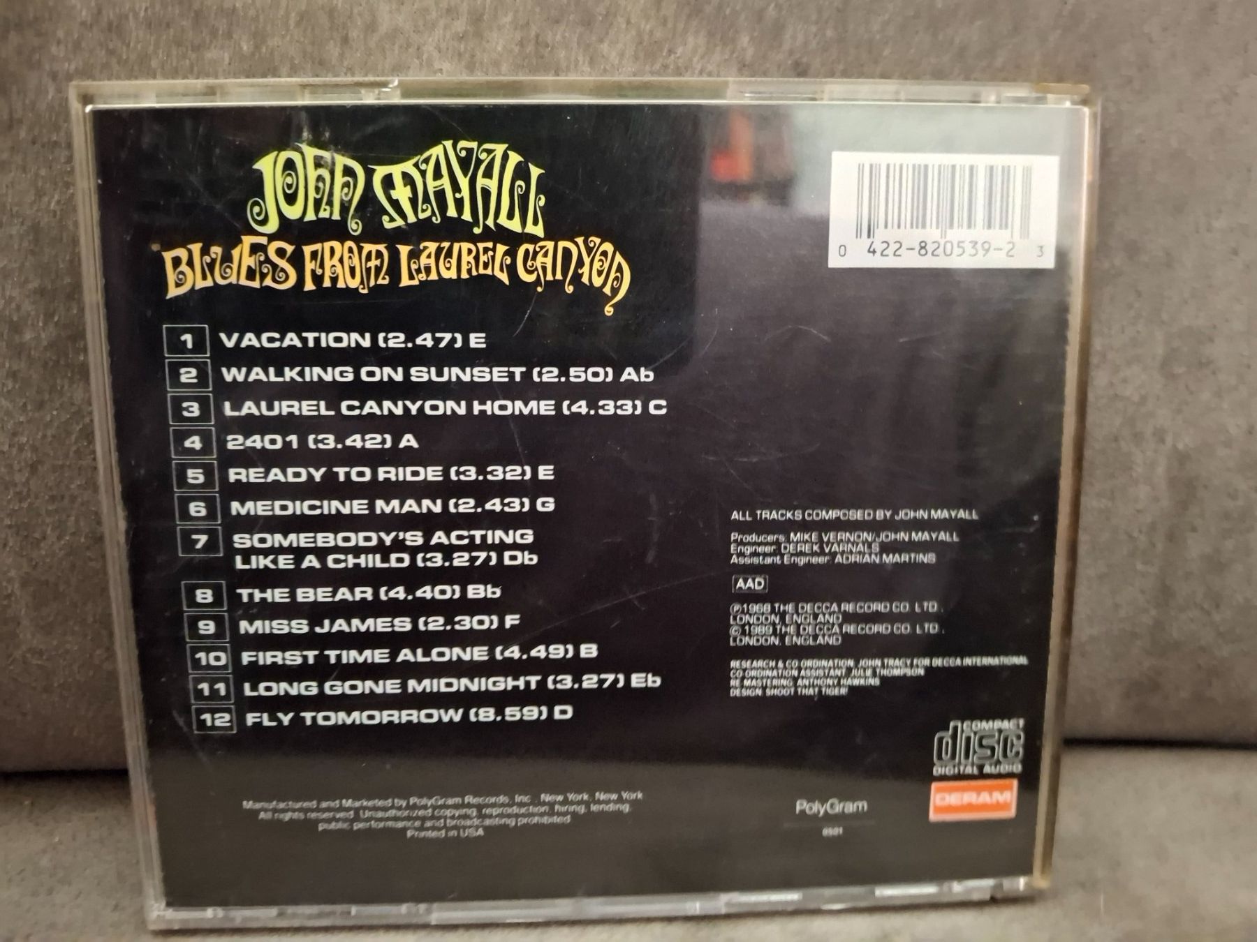 CDs: John Mayall - Blues From Laurel Canyon – Gebraucht aus St.Gallen von jalamusic 1
