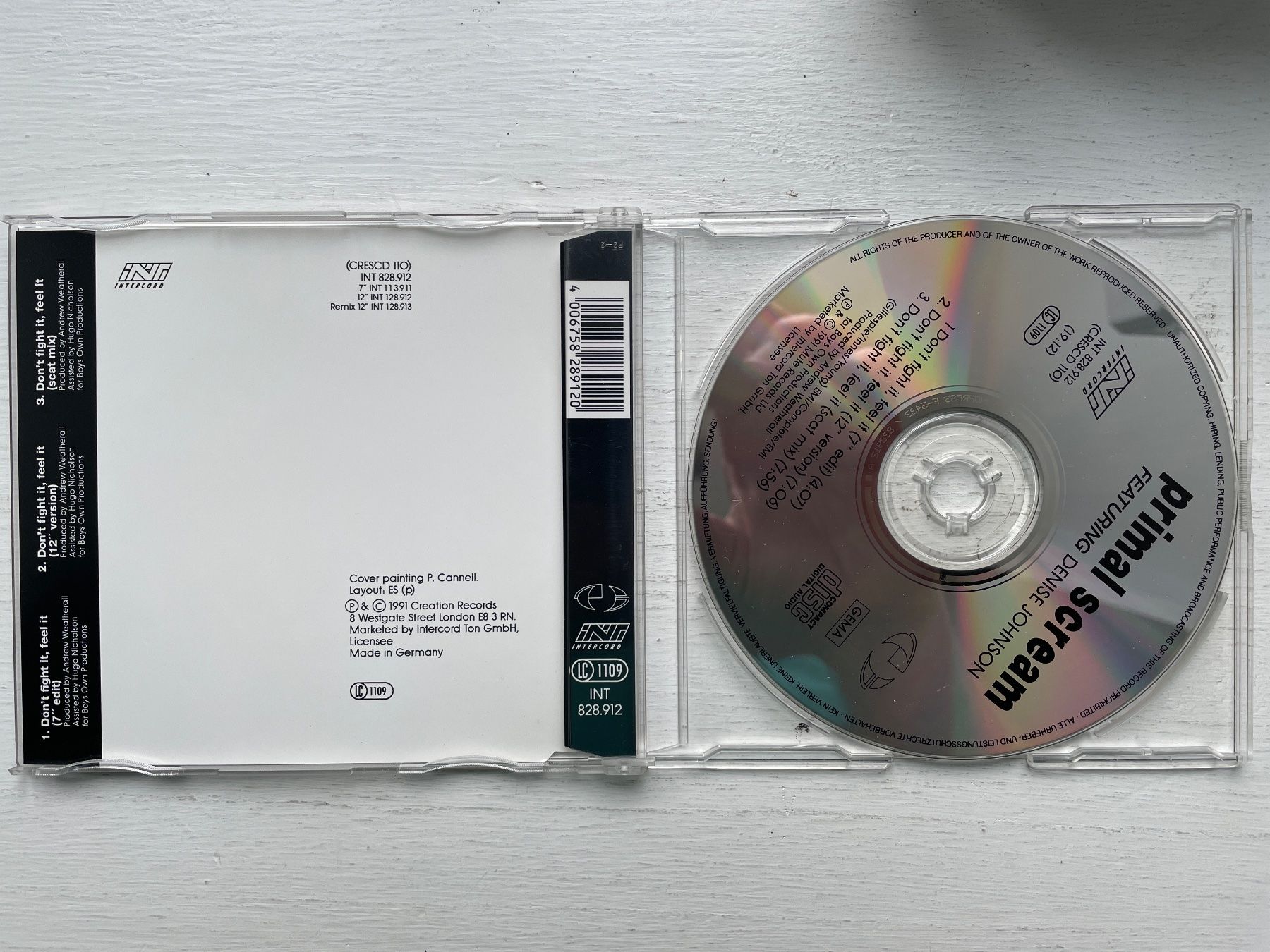 CD: Primal Scream - Don't Fight It, Feel It - MCD, 1991 – Usato da Zürich venduto da Andy_t71 1