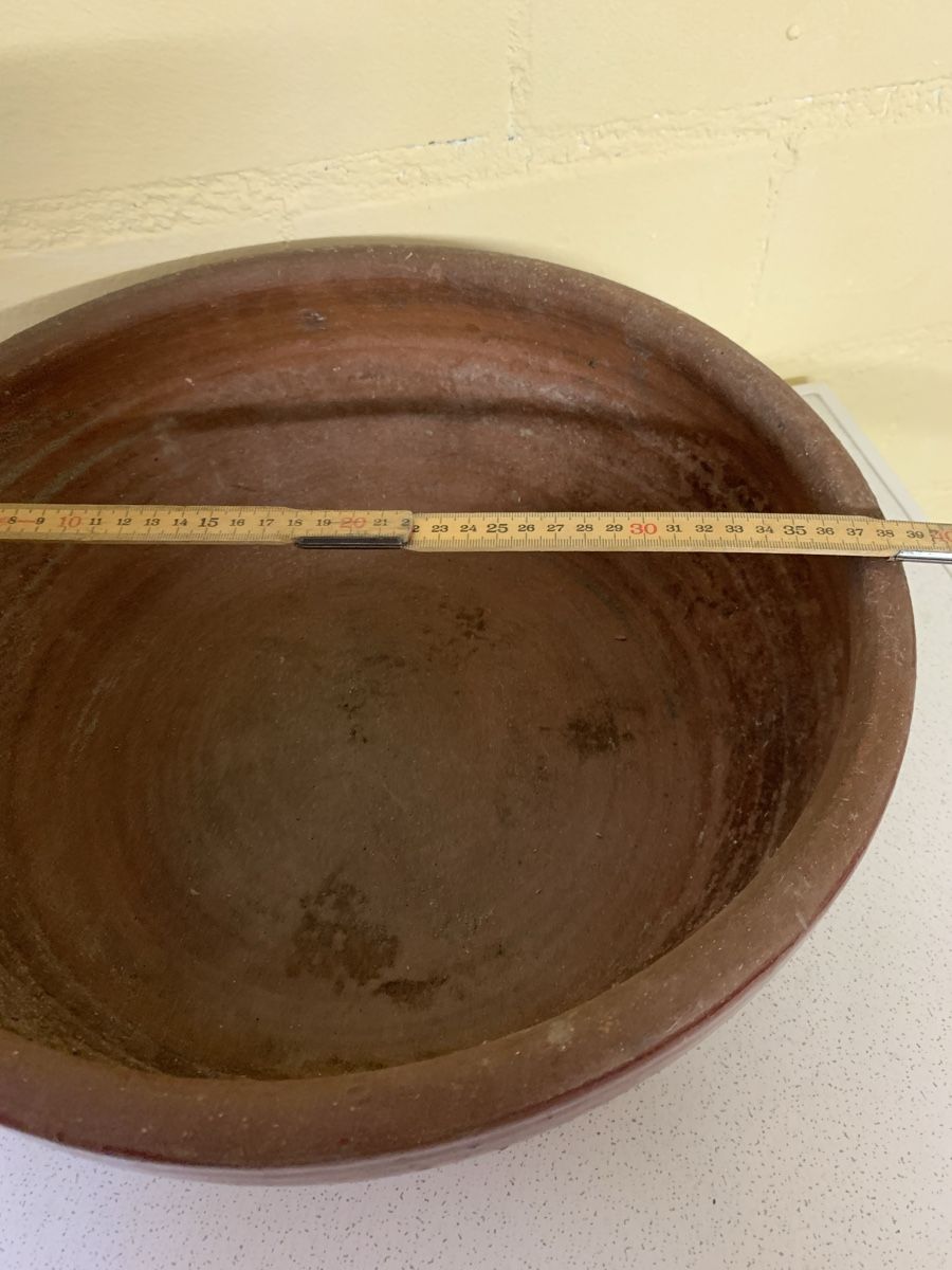 Blumentöpfe: Tonschale Keramik braun Durchmesser ca. 30cm Zustand gebrauc – Gebraucht aus Bretzwil von 123Antje 2