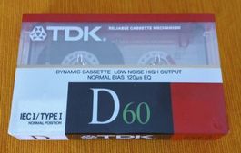 TDK D-60 - normal Position - type I - cassette scellée