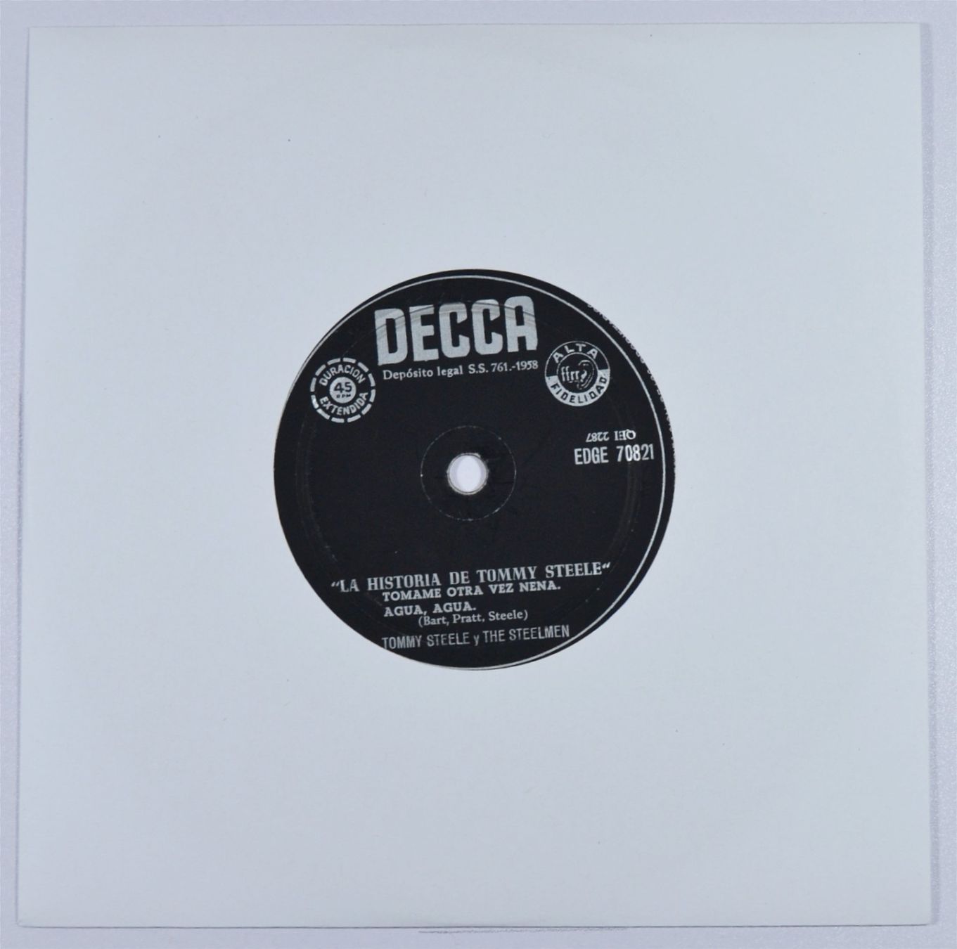 Schallplatten: EP: TOMMY STEELE - The Tommy Steele Story – Gebraucht aus Frenkendorf von Yard-Sale-2000 3