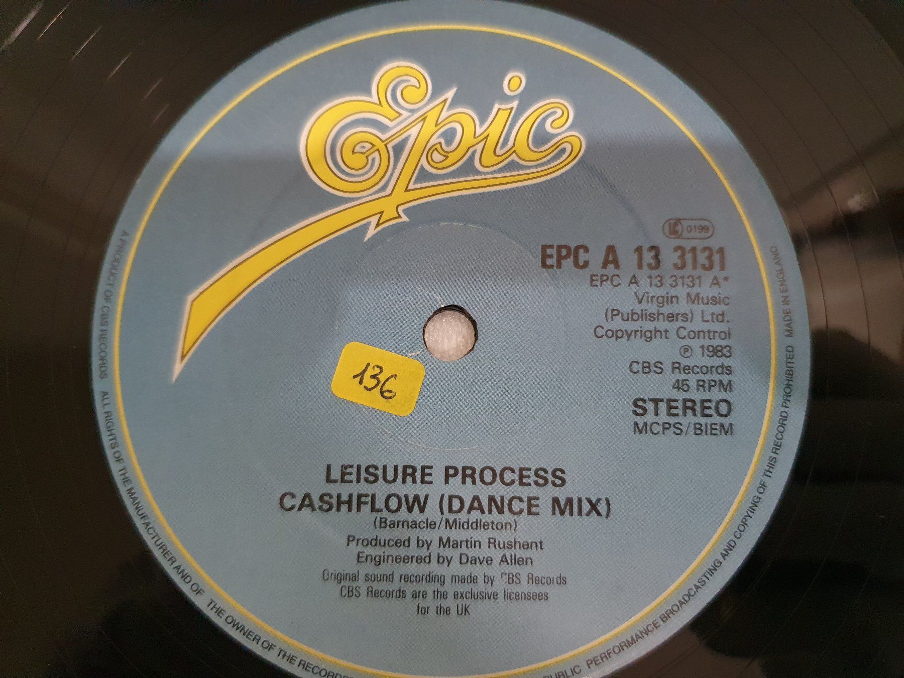 Dischi in vinile: Leisure Process – Cashflow (Maxi, Synth-pop) – Usato da Uster venduto da Vinyl-Leidenschaft 3
