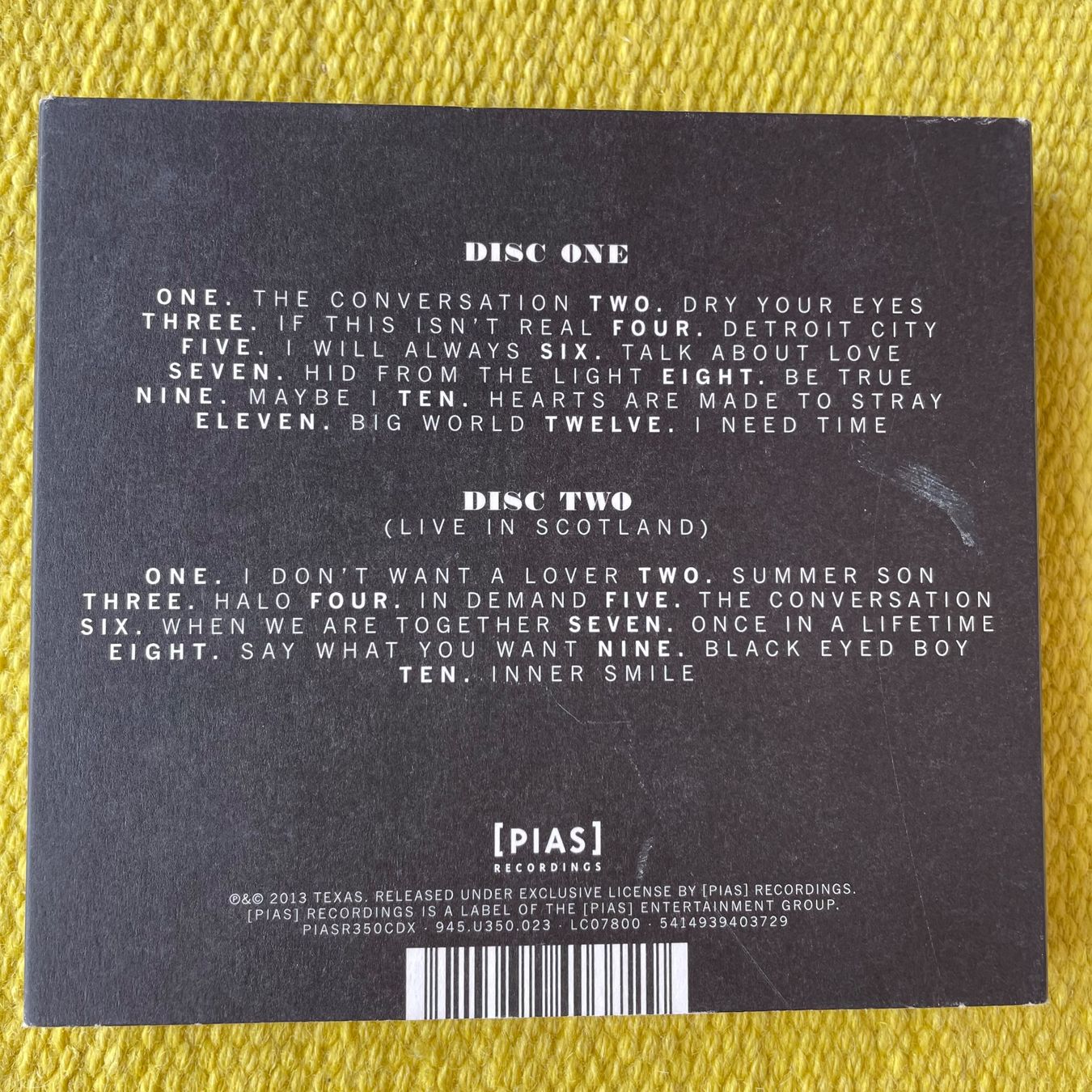 CD: TEXAS-2CD THE CONVERSATION (DIGIPACK) – Usato da Rorschacherberg venduto da CD-Roli 1