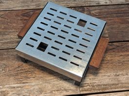 Vintage Rechaud 1flammig Stövchen Design Teak midcentury