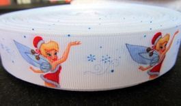 Webband, Weihnachts - Ripsband, 25 mm Grosgrain