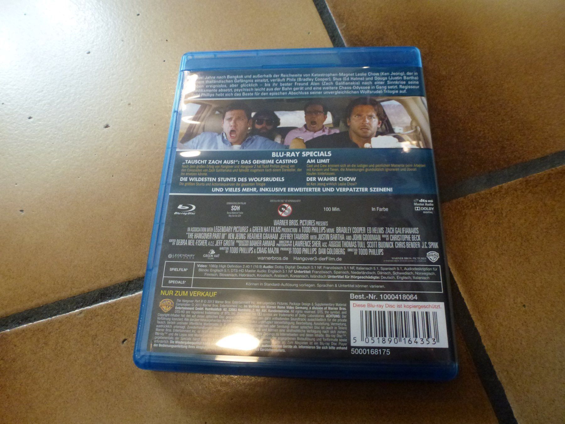 Tutti i DVDs: Hangover 3 BLU-RAY – Usato da Olten venduto da Disc-Verkauf 2
