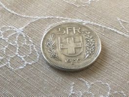 5 Fr. Silber, 1935