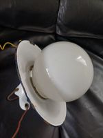 Vintage Emaille Lampe Industrielampe Fabriklampe 50er