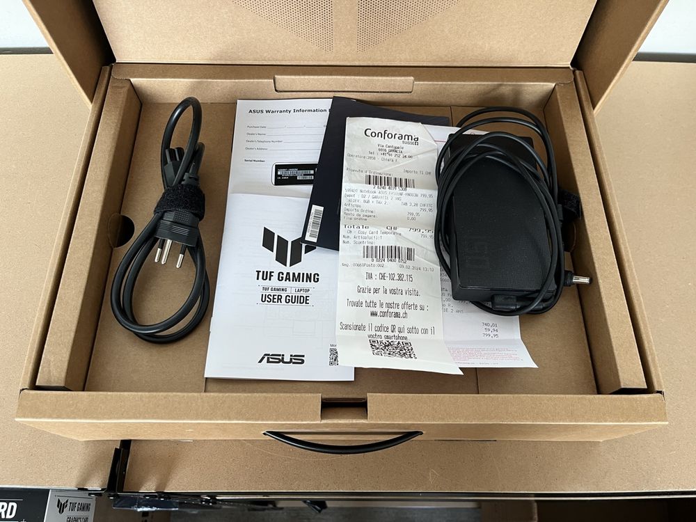 Chargeur ordinateur portable asus de la série tuf505