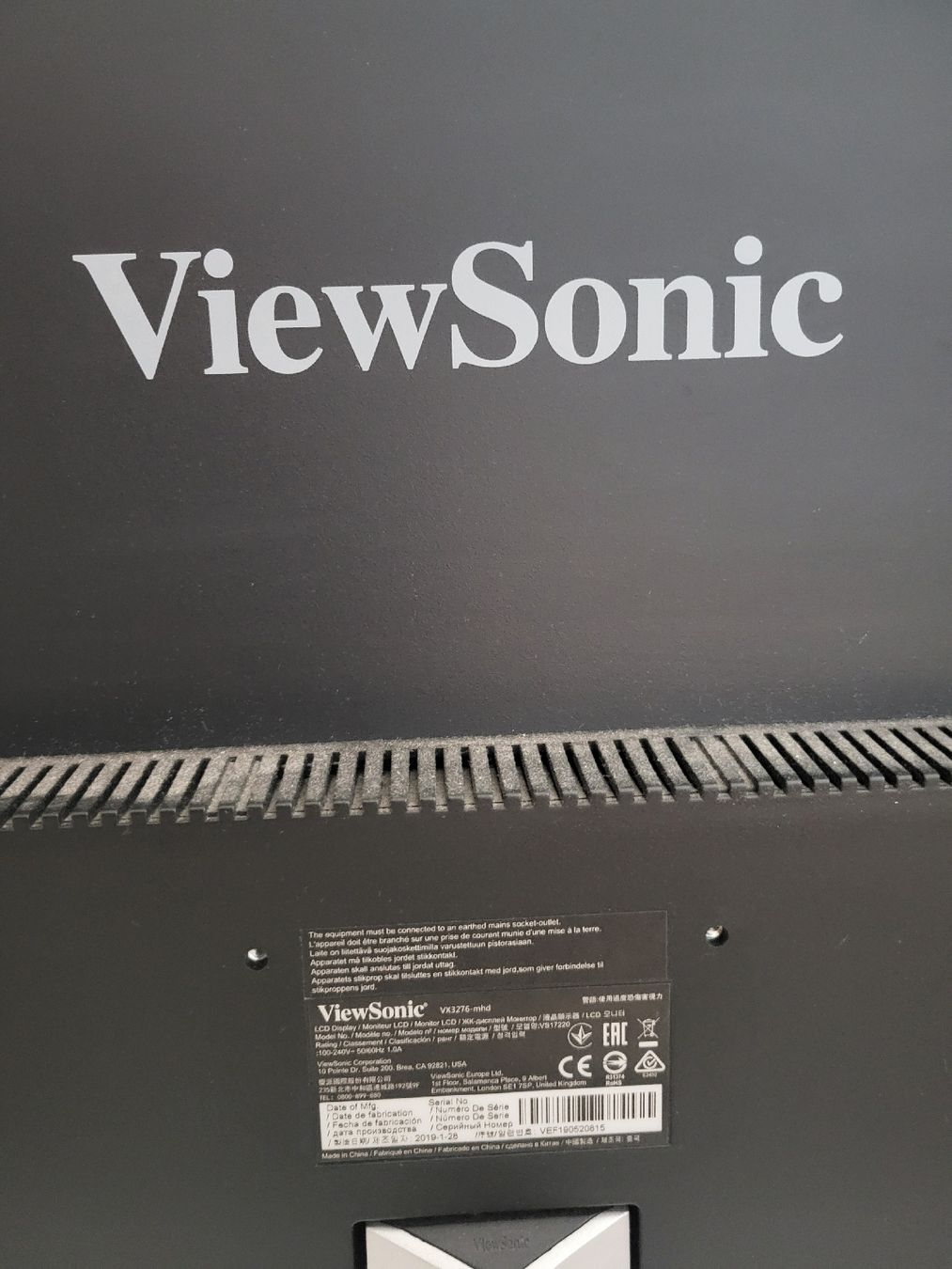 Viewsonic Monitor: Écran d'ordinateur View Sonic, haute résolution – Nuovo (secondo la descrizione) da Genève venduto da dac_82ny 3