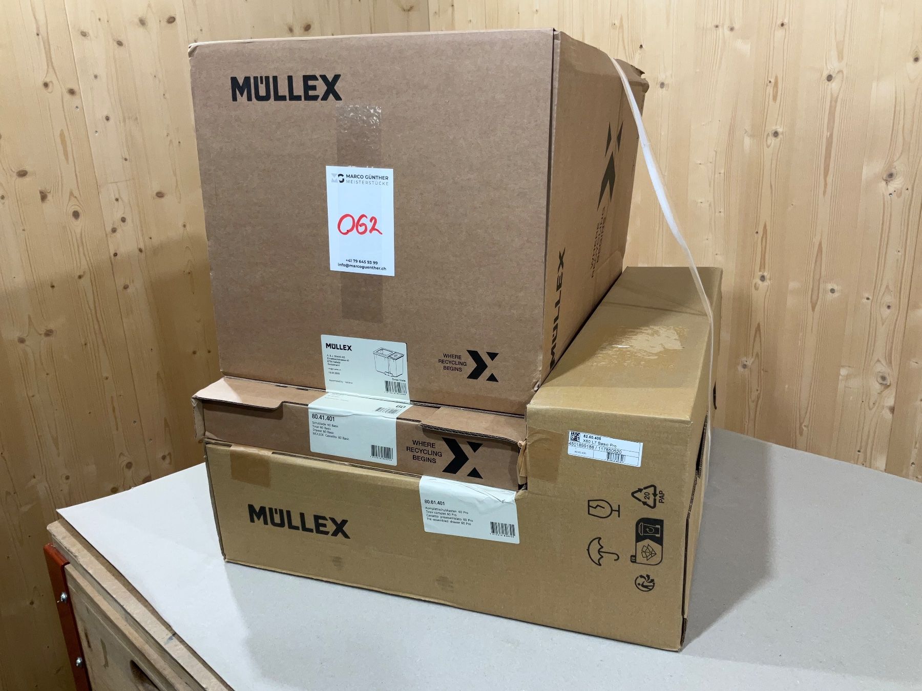 Müllex Abfalleimer: 062 Müllex Abfallsystem X60 L7 Basic Pro – Neu und originalverpackt aus Derendingen von Meisterstuecke 8