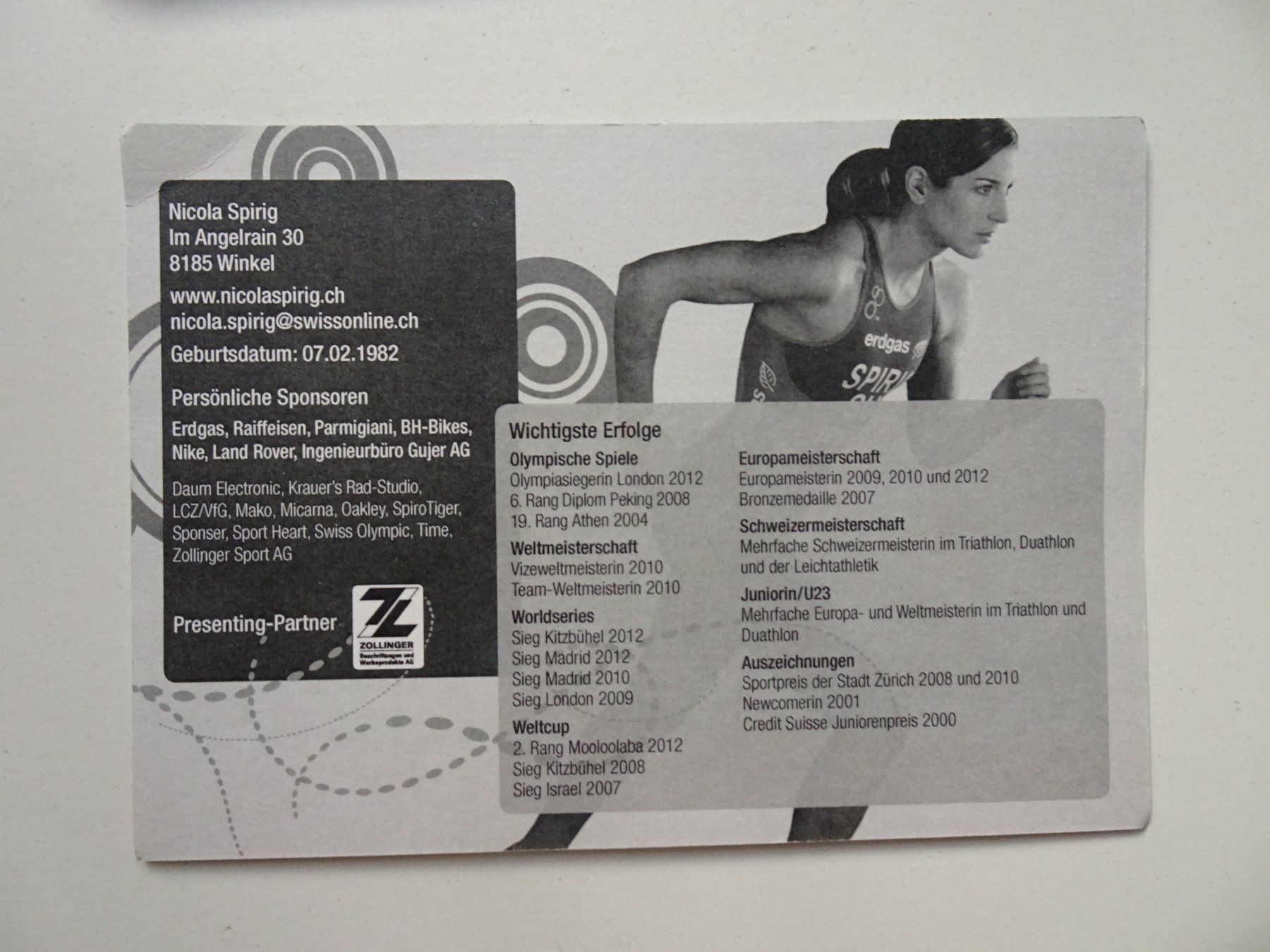 Autographes: Autogrammkarte Nicola Spirig – Neuf (Voir description) à Winkel par rsuzh 1