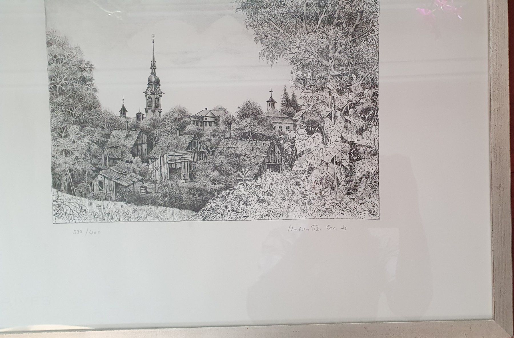 Grafica & Litografie: Bild - Lithographie, bei d. Katholische Kirche Sankt Stephan – Usato da Kreuzlingen venduto da Rschweiz1 2