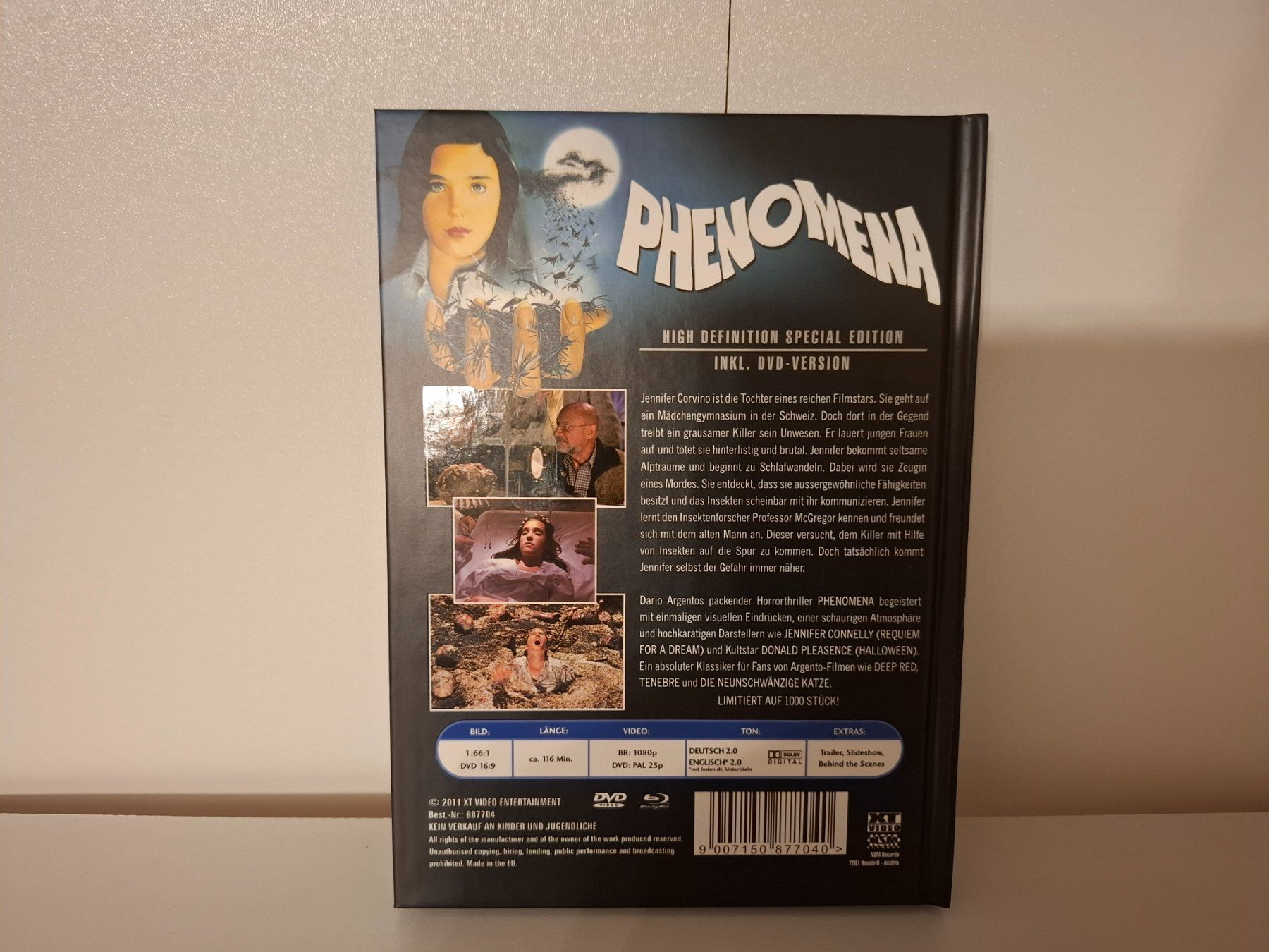 Tutti i DVDs: Phenomena (Limitiertes Mediabook) – Usato da Frauenfeld venduto da Frankenstein01 1