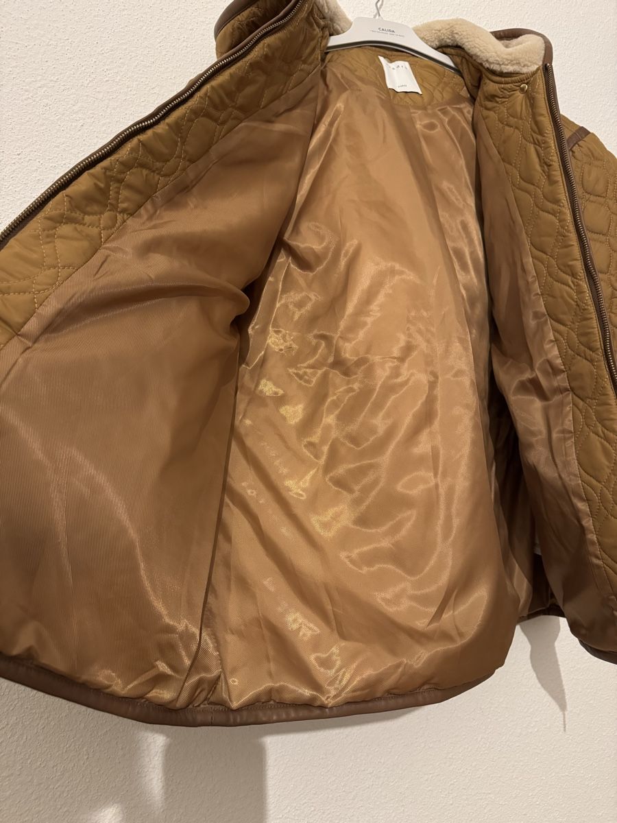 Sandro Vestes: Veste matelassée SANDRO Paris, taille 1, cognac – Neuf (Voir description) à Morges par sandy069 4