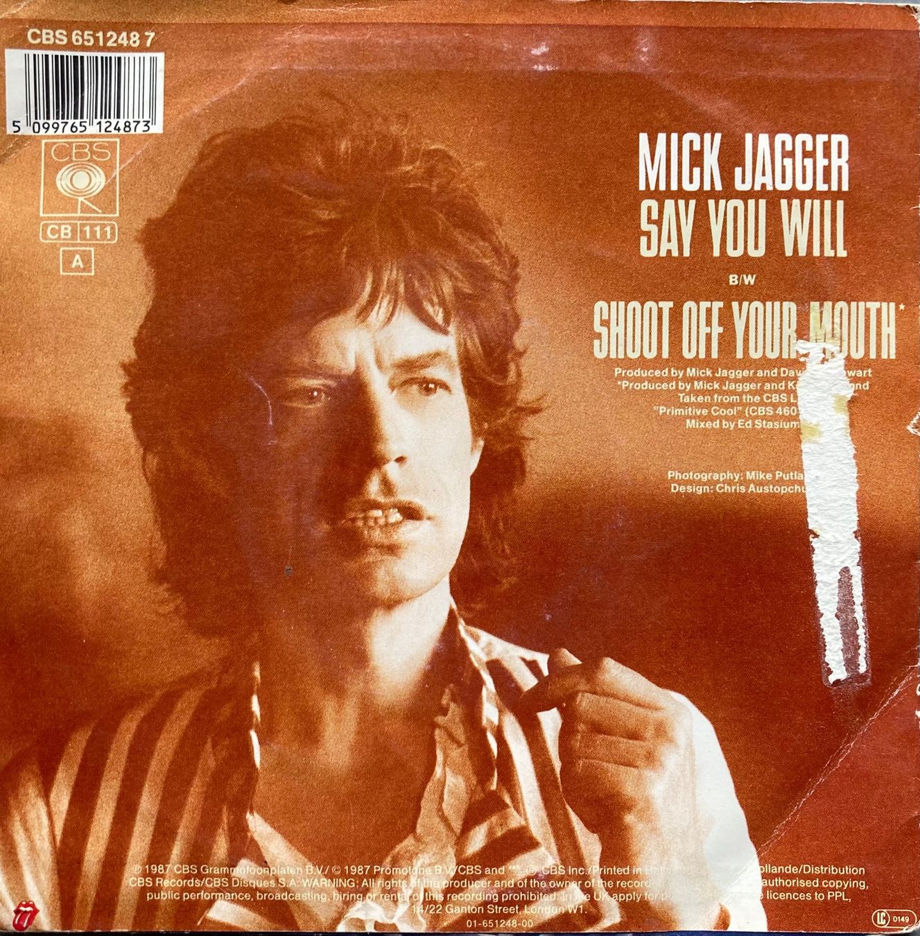 Schallplatten: THE ROLLING STONES / MICK JAGGER - SAY YOU WILL – Gebraucht aus Poliez-Pittet von Newtown-Records 1