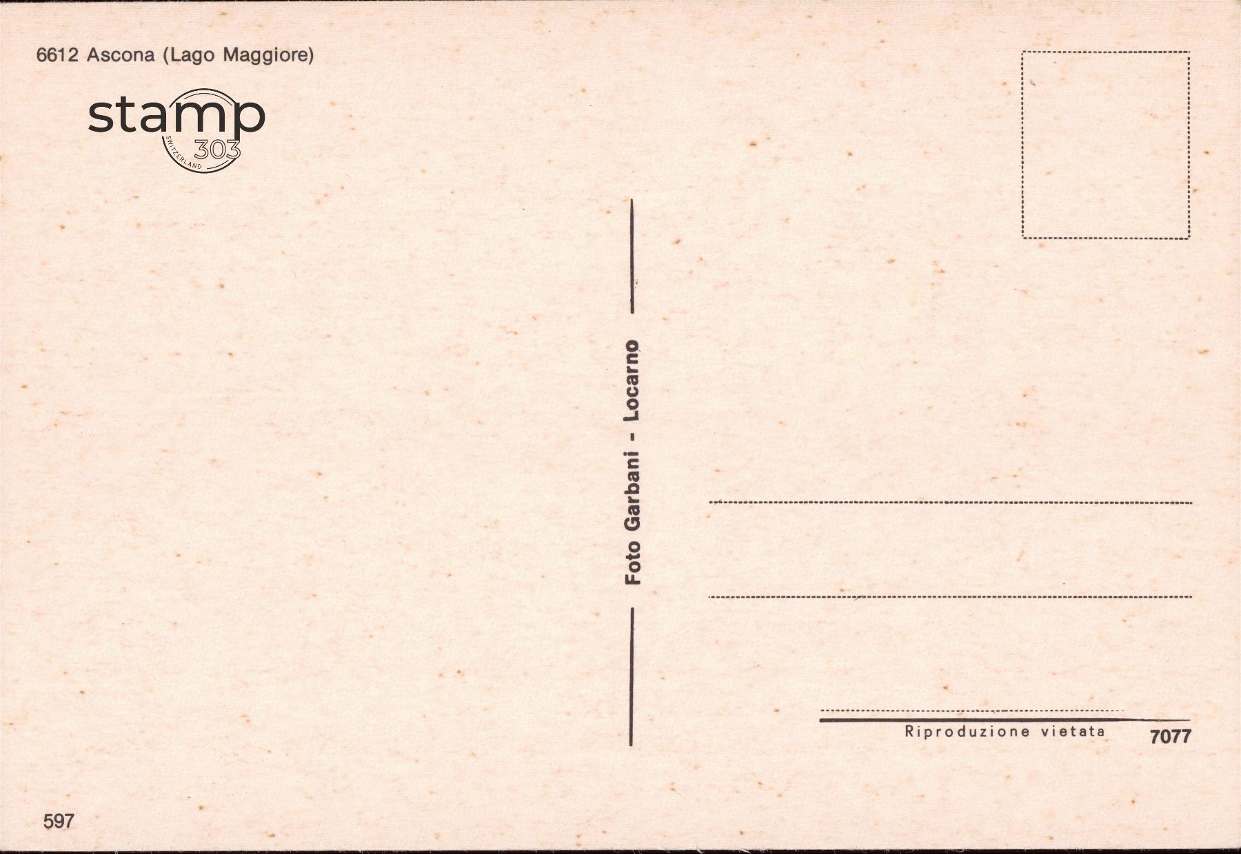 Cartoline postali: AK Ascona - Lago Maggiore – Usato da Eggersriet venduto da stamp303 1