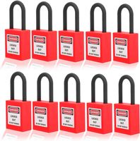 Lockout Tagout Schloss 10er Set Rot 38mm