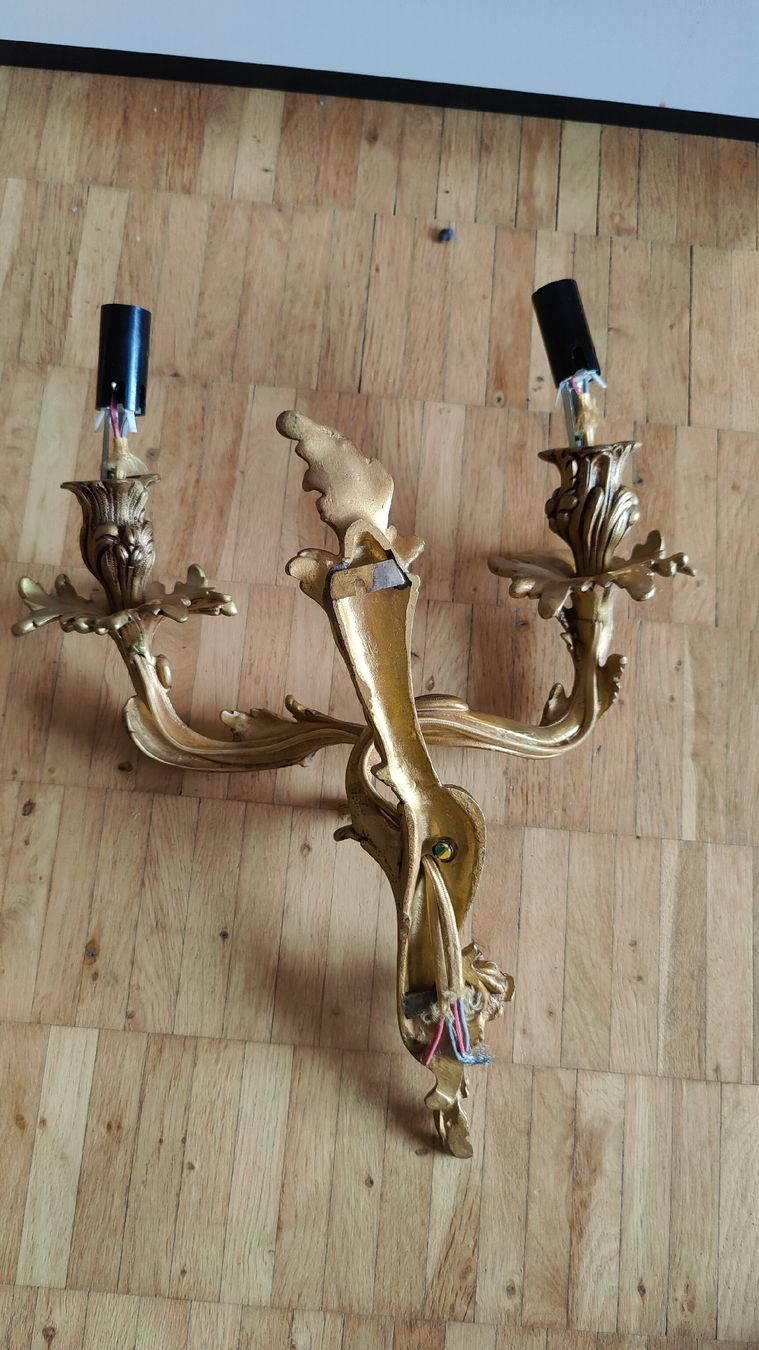 Lampade: Messing Wandleuchte Barockstil (W) – Usato da Aarau venduto da bro_9zsg 5