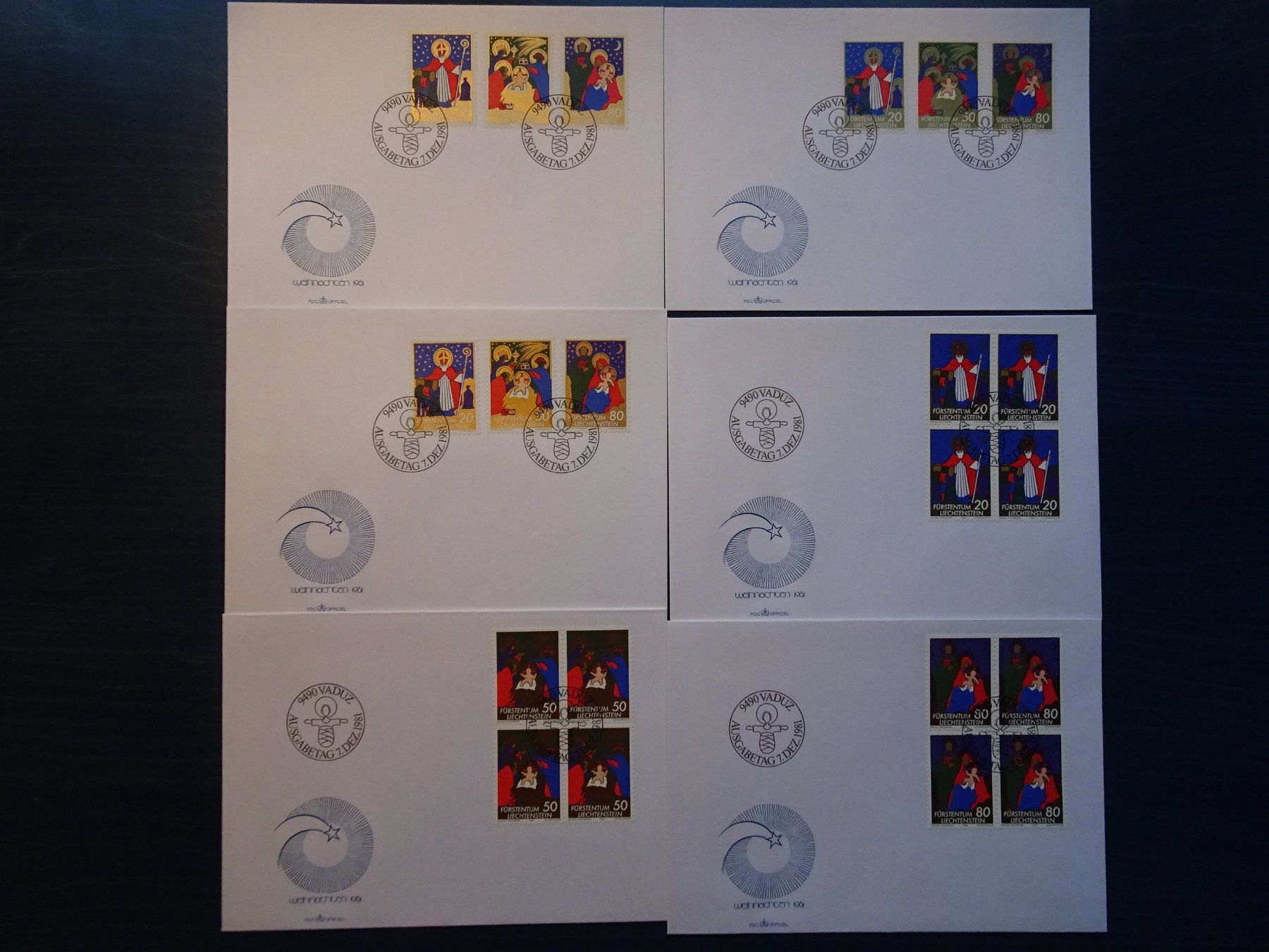 Tous les timbres: FDC 1981 – Neuf (Voir description) à Aadorf par Chnorli-Furz