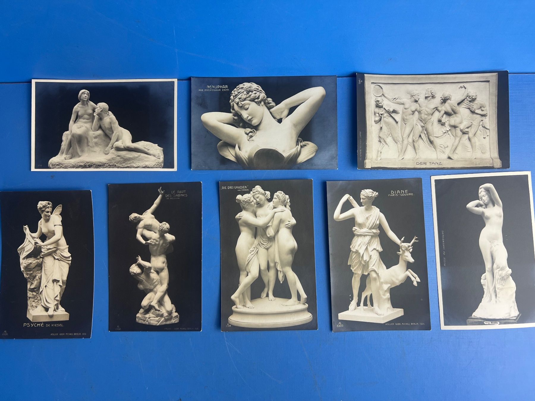 Ansichtskarten: 8 Kunstkarten Paris um 1900 – Gebraucht aus Unterengstringen von Gustav03