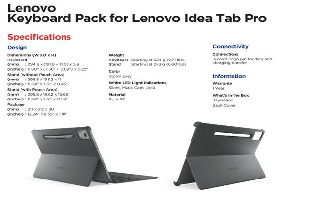 Lenovo Tastiere: Lenovo Idea Tab Pro - Keyboard-Pack 2 in 1 – Nuovo e nell'imballaggio originale da Sempach venduto da Andga1 4