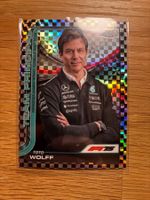 Topps Chrome F1 Toto Wolf Checkerflag