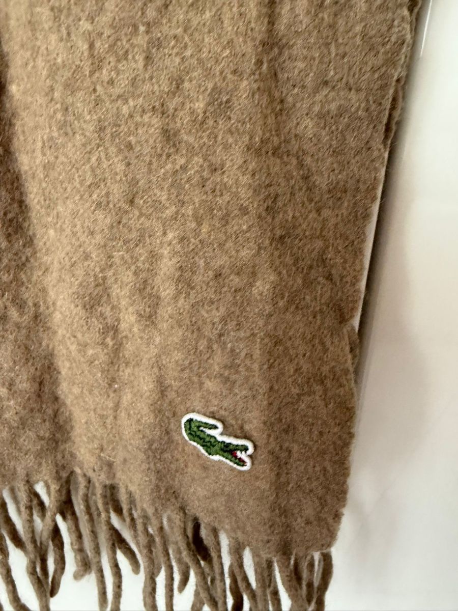 Lacoste Foulard & Sciarpe: Lacoste vintage wool dcsrf beige – Usato da Muzzano venduto da Sidney_3