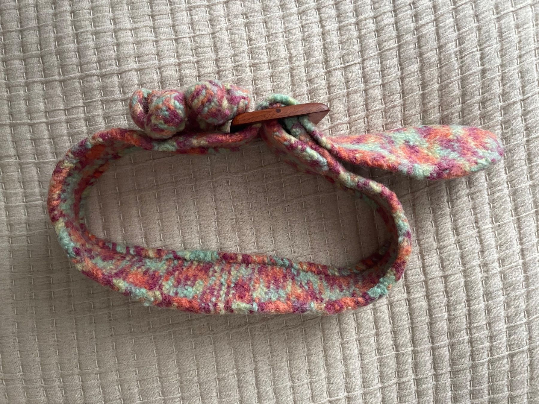 Gürtel: Gürtel Strick Blume Gr.95 – Neu (gemäss Beschreibung) aus Brütten von Rod816 1